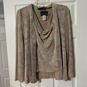 Alex Evenings Special Occasion Glitter Twin Set